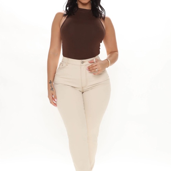 Mock Neck Body suit - Picture 2 of 3